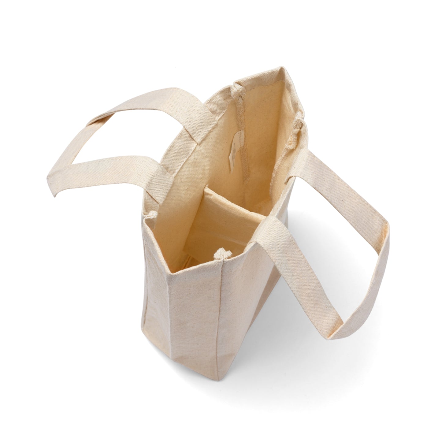 Double Wine Tote Bag — "Oh Hello Spring" Canvas Wine Carrier