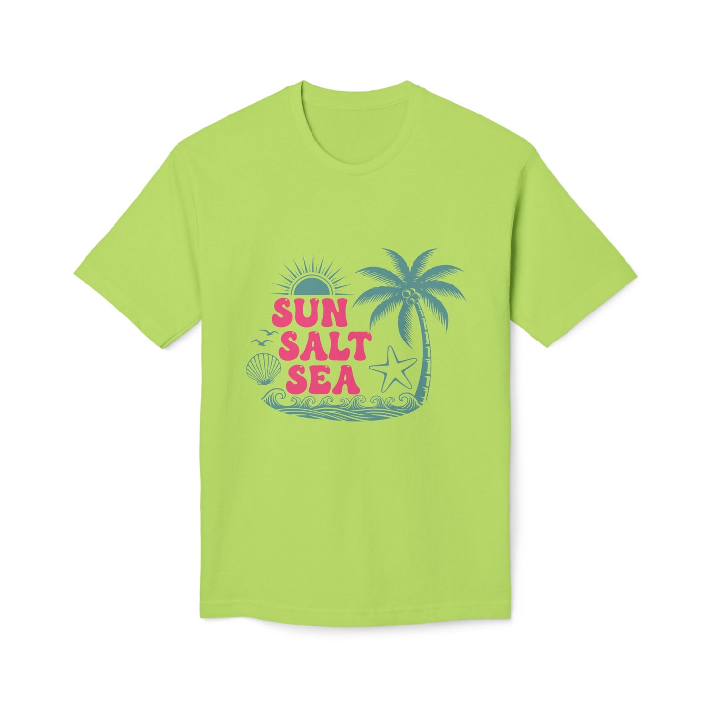 Sun Salt Sea Beach T-Shirt — Palm Tree Summer Graphic Tee