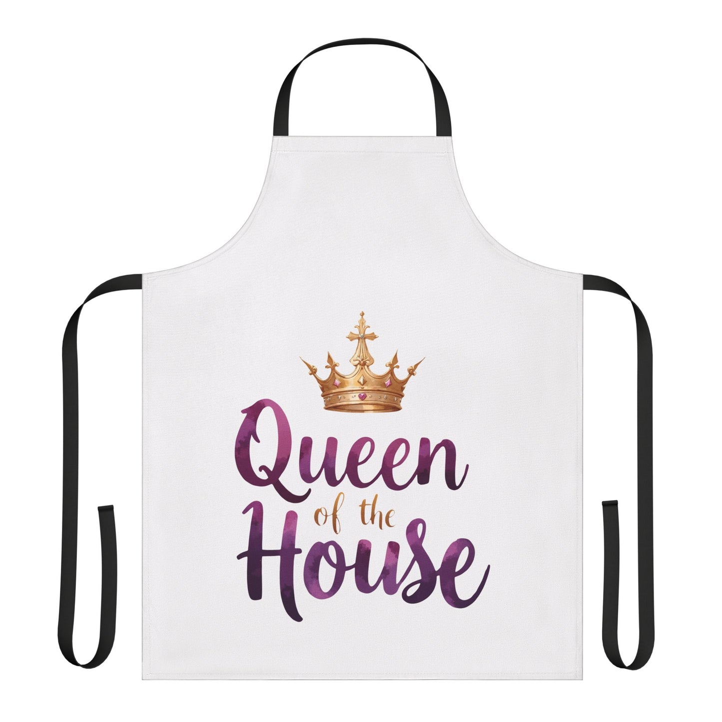 Queen of the House Apron — Crowned Kitchen Gift for Moms & Homemakers