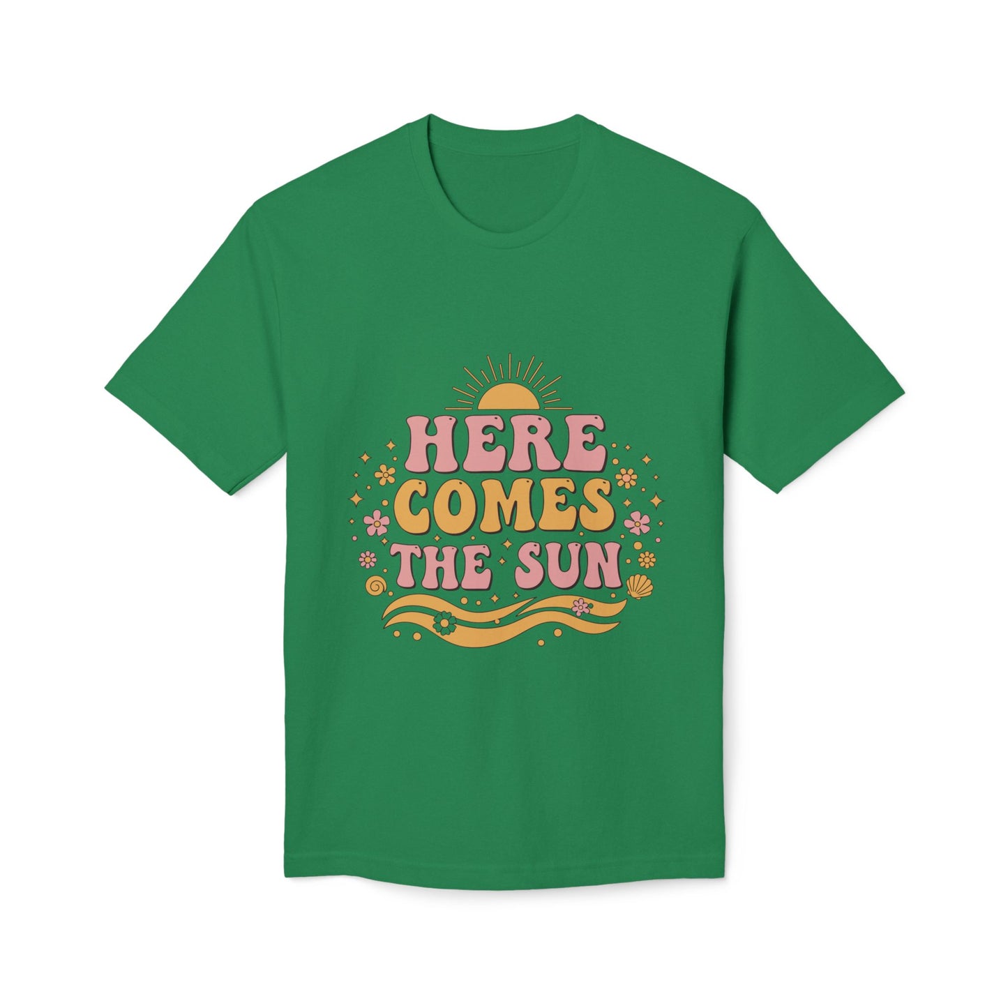 Here Comes the Sun T-Shirt — Retro Sunburst Graphic Tee