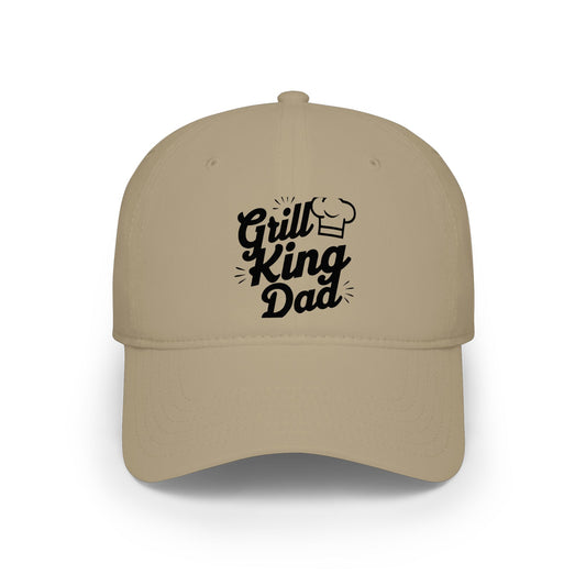 Grill King Dad Baseball Cap — Father's Day BBQ Hat for Grill Masters