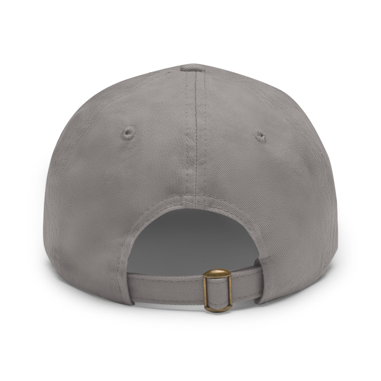 Dad Hat — Leather Patch Heart Flag (American Flag Heart Baseball Cap)