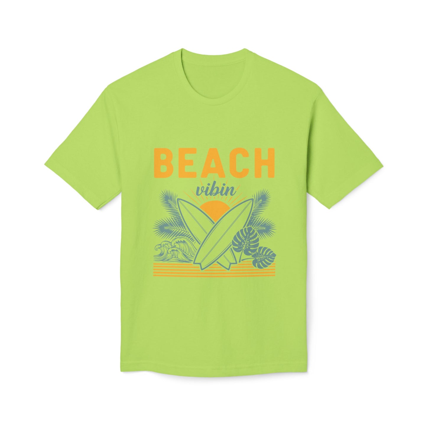 Beach Vibin T-Shirt — Surfboard Sunset Retro Graphic Tee