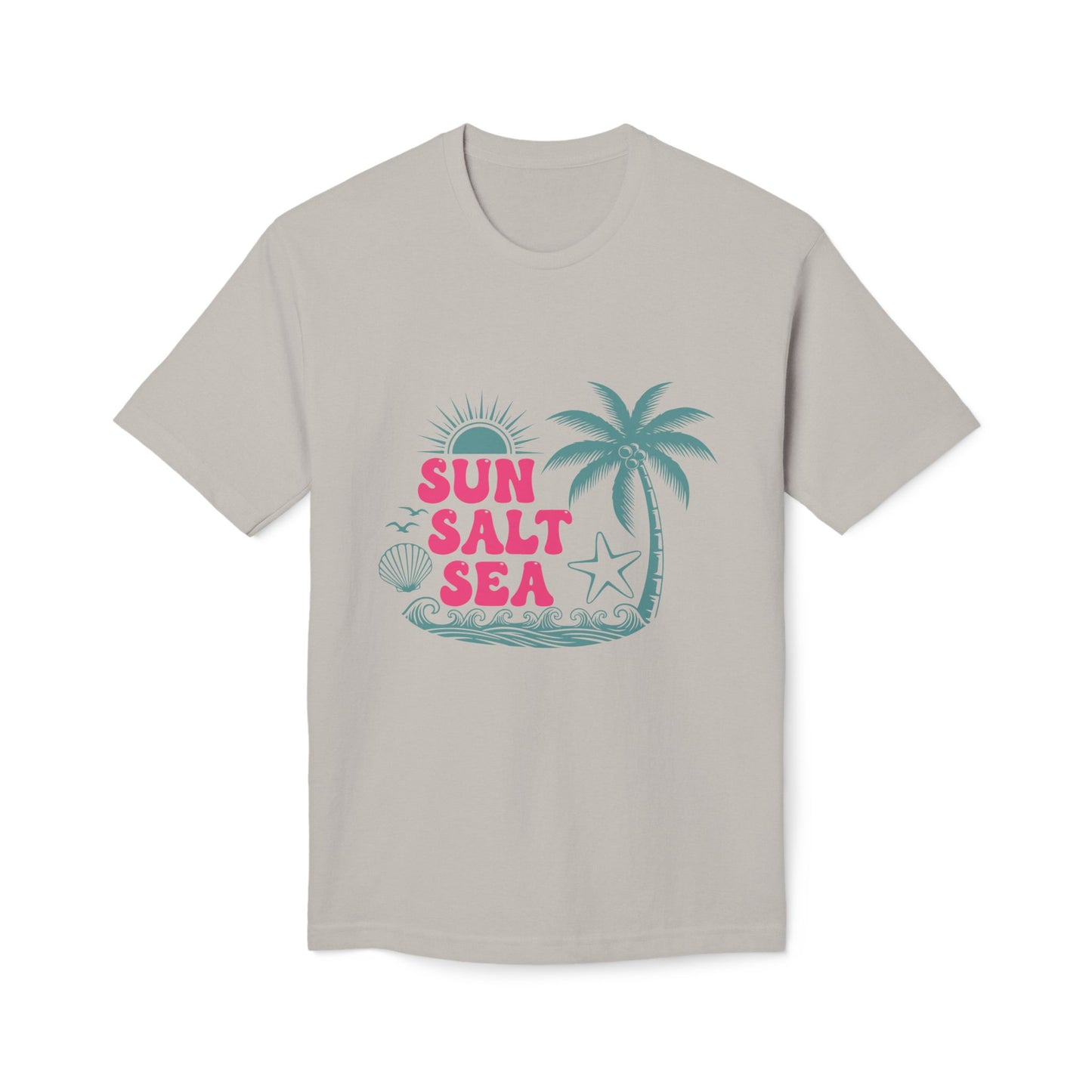Sun Salt Sea Beach T-Shirt — Palm Tree Summer Graphic Tee
