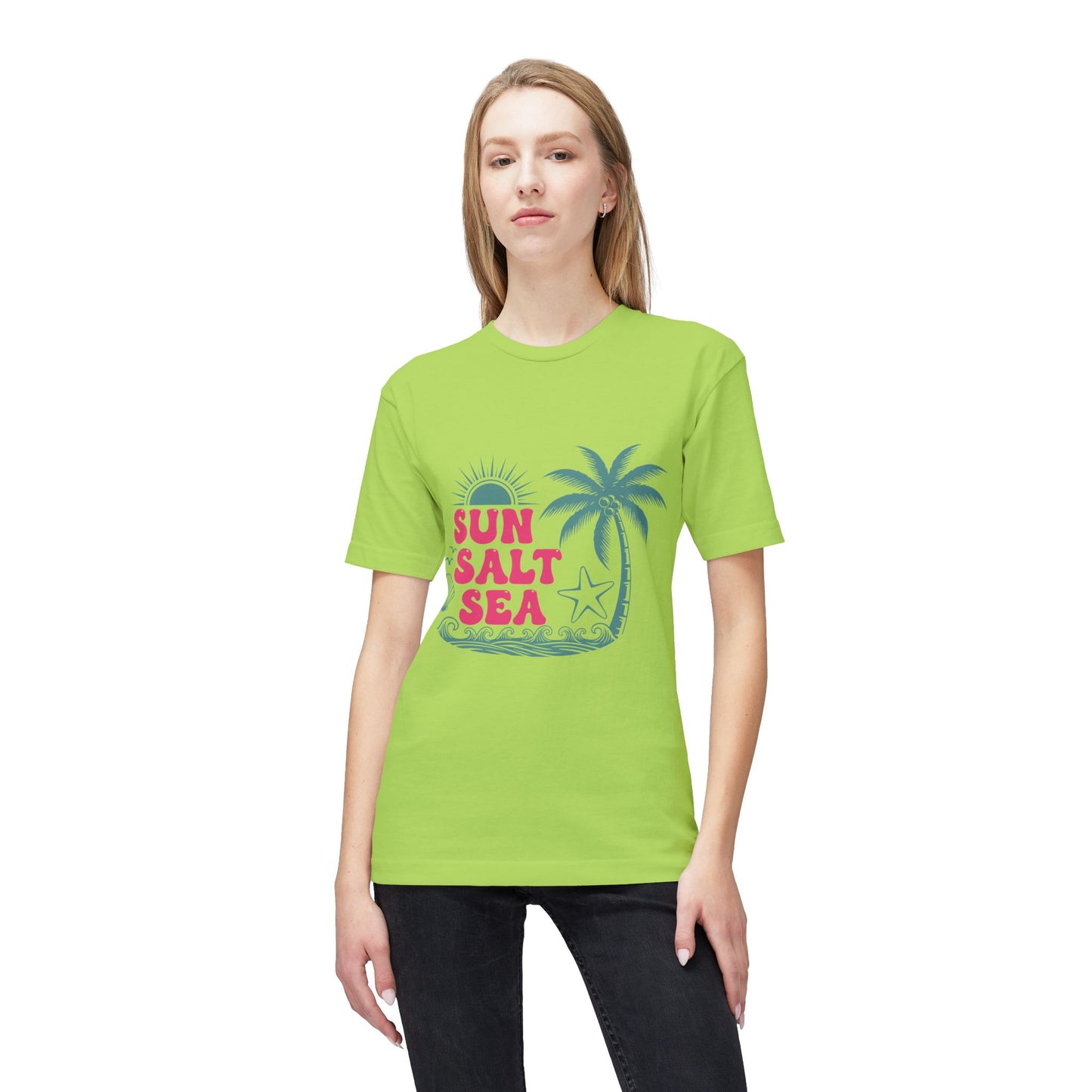 Sun Salt Sea Beach T-Shirt — Palm Tree Summer Graphic Tee