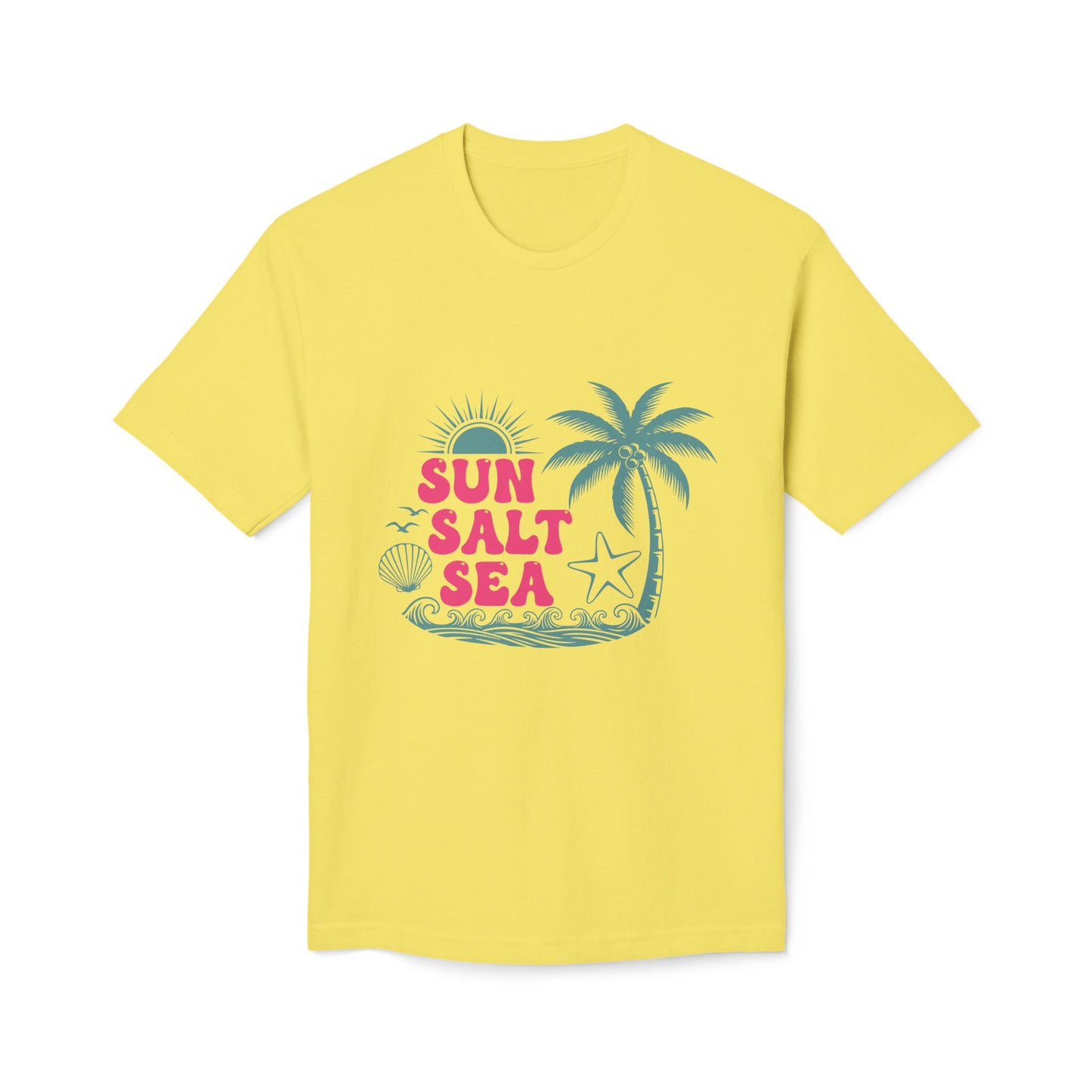 Sun Salt Sea Beach T-Shirt — Palm Tree Summer Graphic Tee