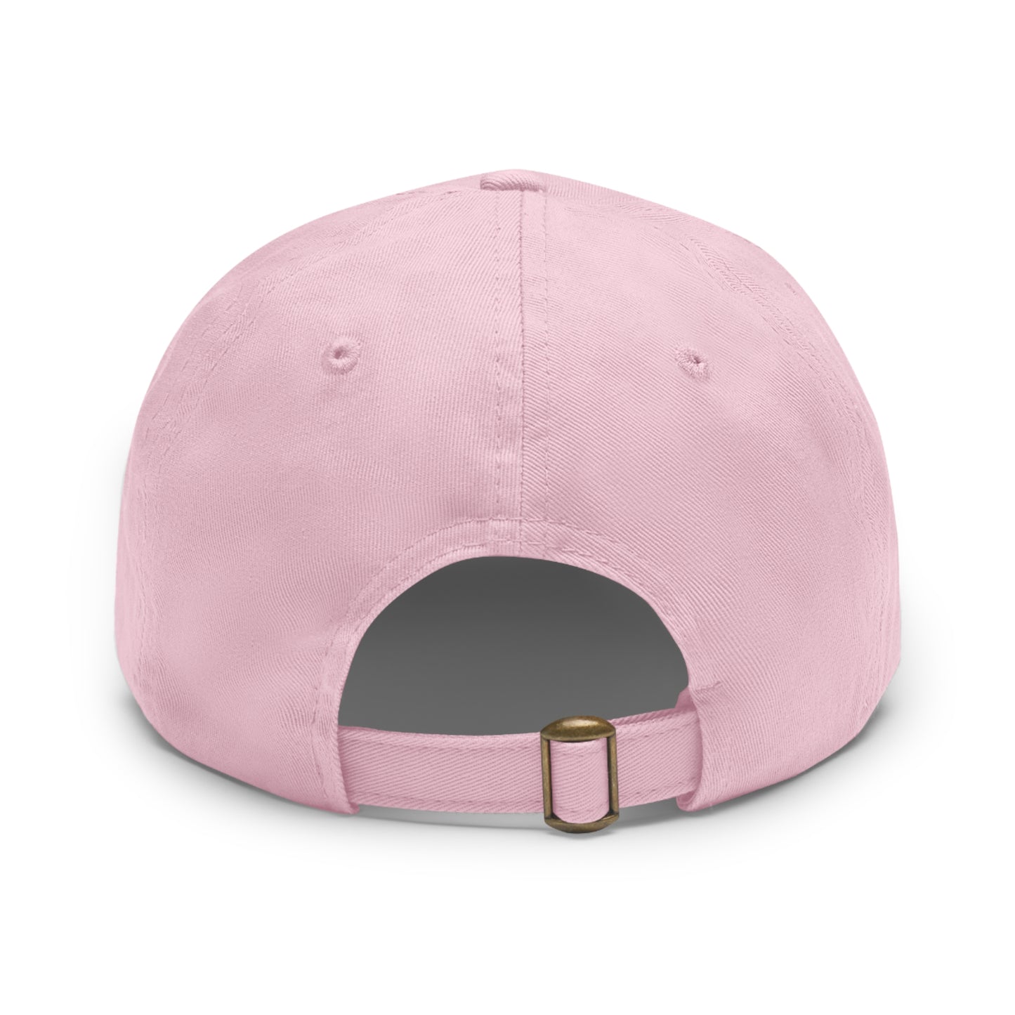 Dad Hat — Leather Patch Heart Flag (American Flag Heart Baseball Cap)