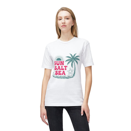 Sun Salt Sea Beach T-Shirt — Palm Tree Summer Graphic Tee